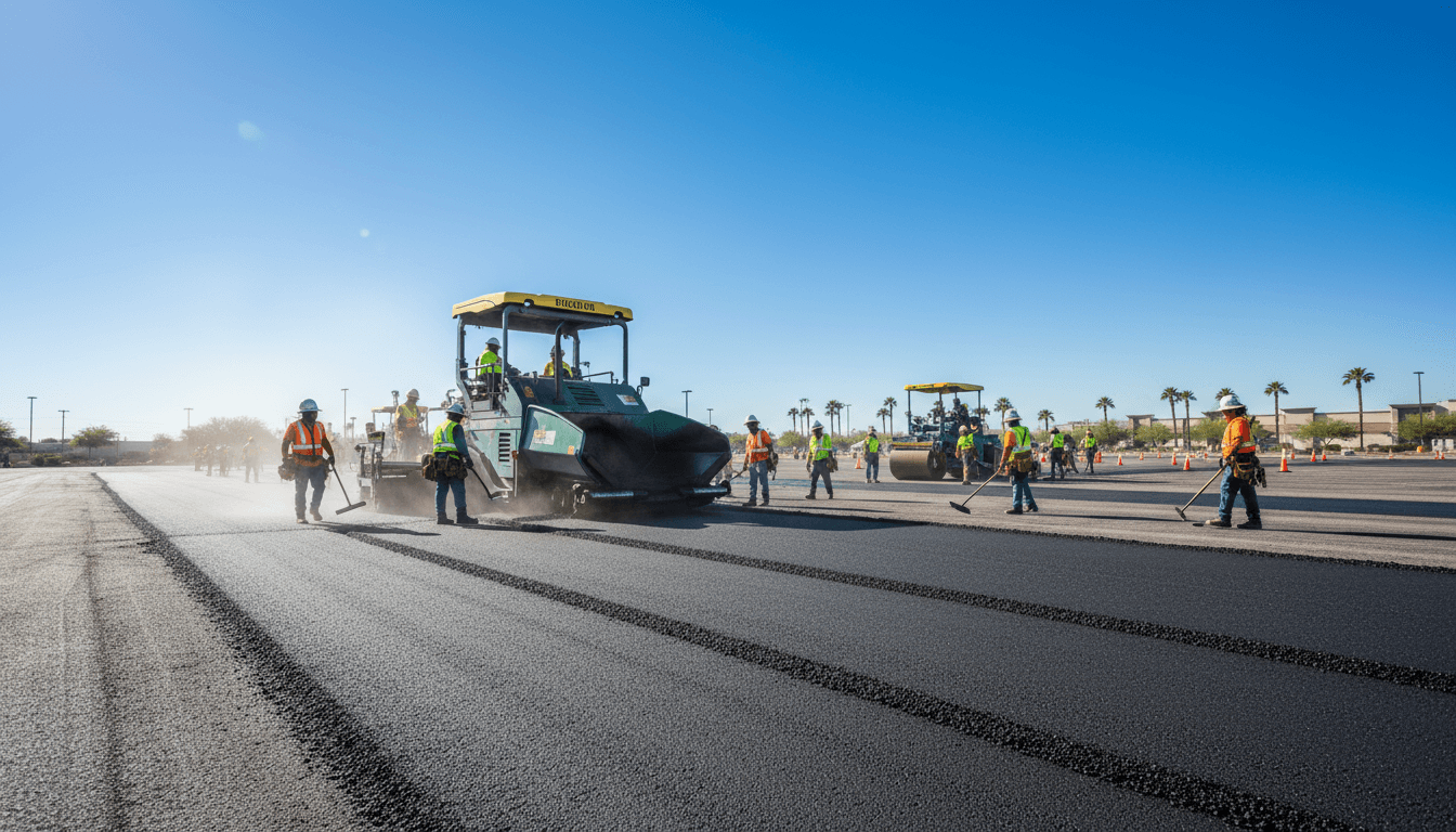 Professional asphalt paving in Phoenix